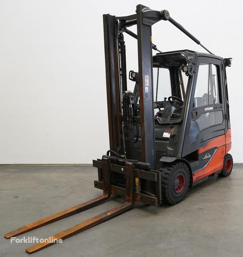 Linde E 25 387 electric forklift